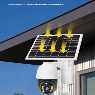 360 درجة عرض كاميرا الطاقة الشمسية الأمن DIY الحائط الجدار خارجية كاميرا الأمن التطبيق المحمول
