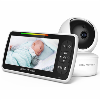 كاميرا مراقبة الأطفال HD 1080p LCD مراقبة الحرارة