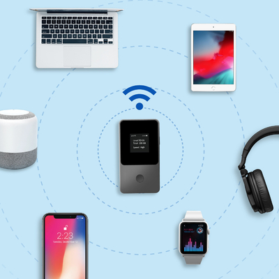 نقطة اتصال WiFi محمولة مع شحن USB وشاشة LCD جهاز Wifi محمول
